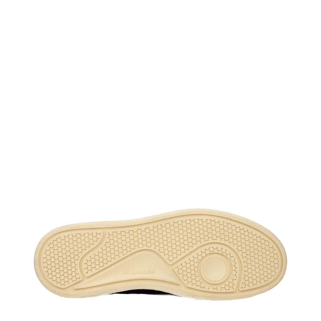Baskets montantes en cuir noir Jil Sander