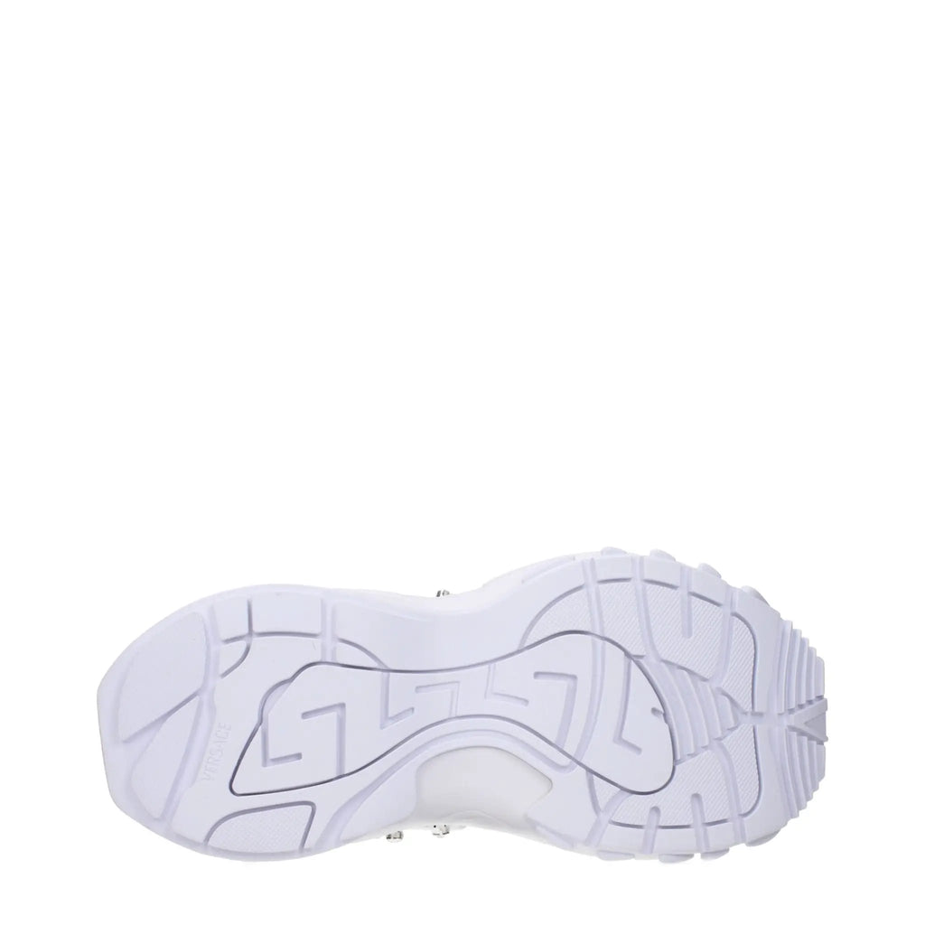 Baskets Versace en tissu blanc