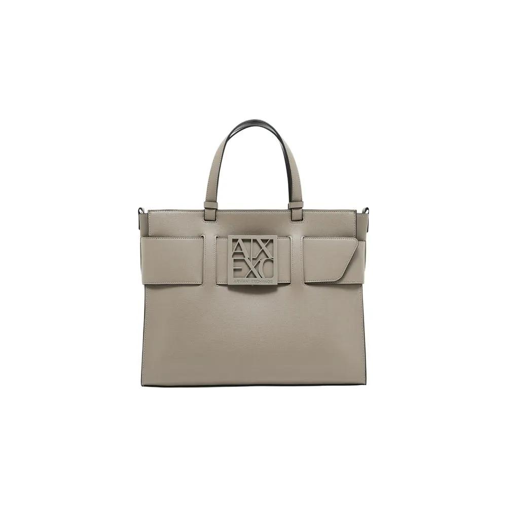 Sac à main Armani Exchange en similicuir beige
