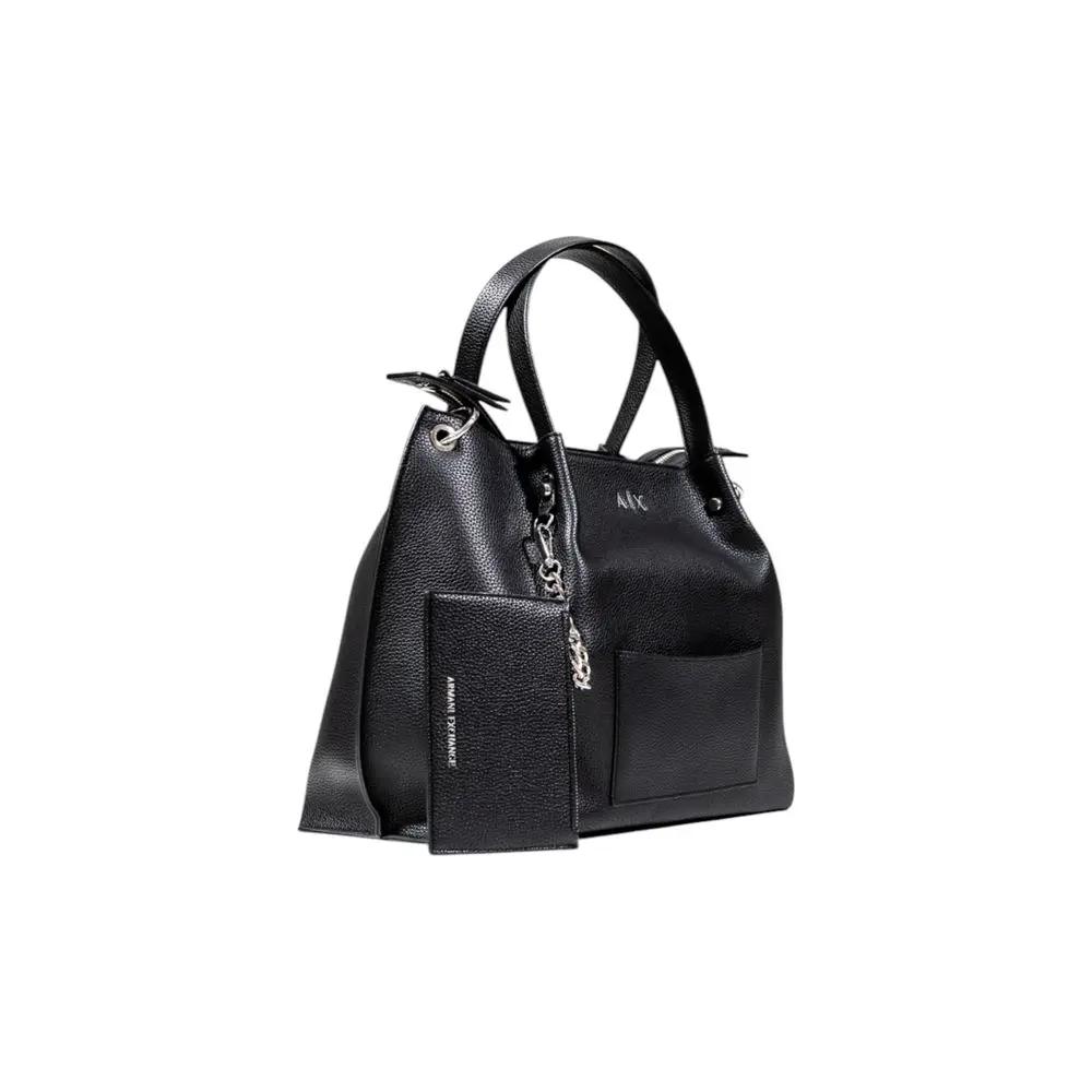 Sac à main Armani Exchange en polyester noir
