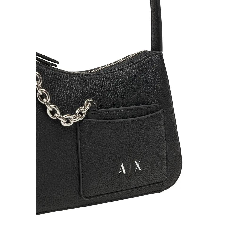 Armani Exchange Black Polyester Handbag