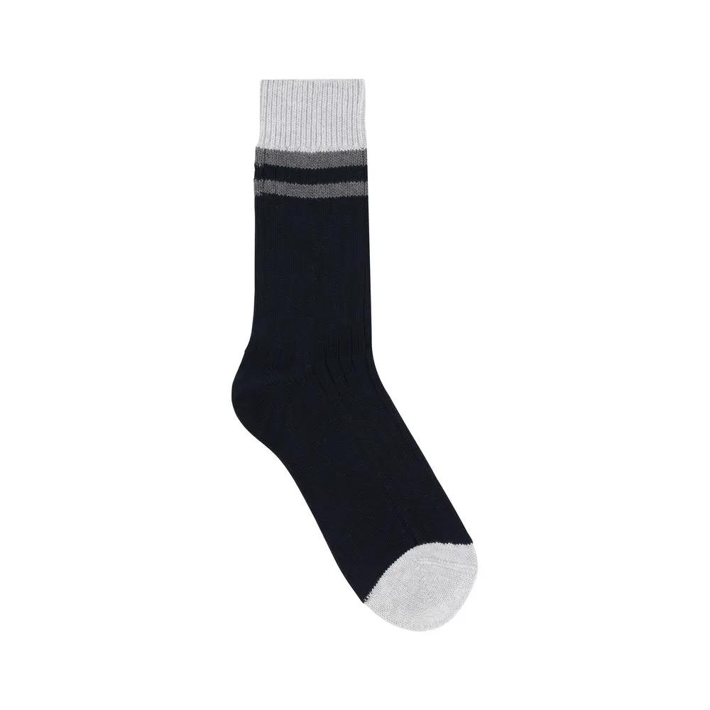 Chaussettes Brunello Cucinelli en Coton Noir