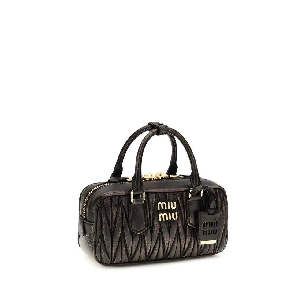 Miu Miu Brown Lamb Ovis Aries Aries Handbag