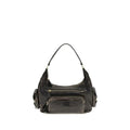 Sac bandoulière Miu Miu Bos Taurus en cuir de veau marron