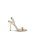 Sandales à talons aiguilles Jimmy Choo Bos Taurus en cuir de veau doré