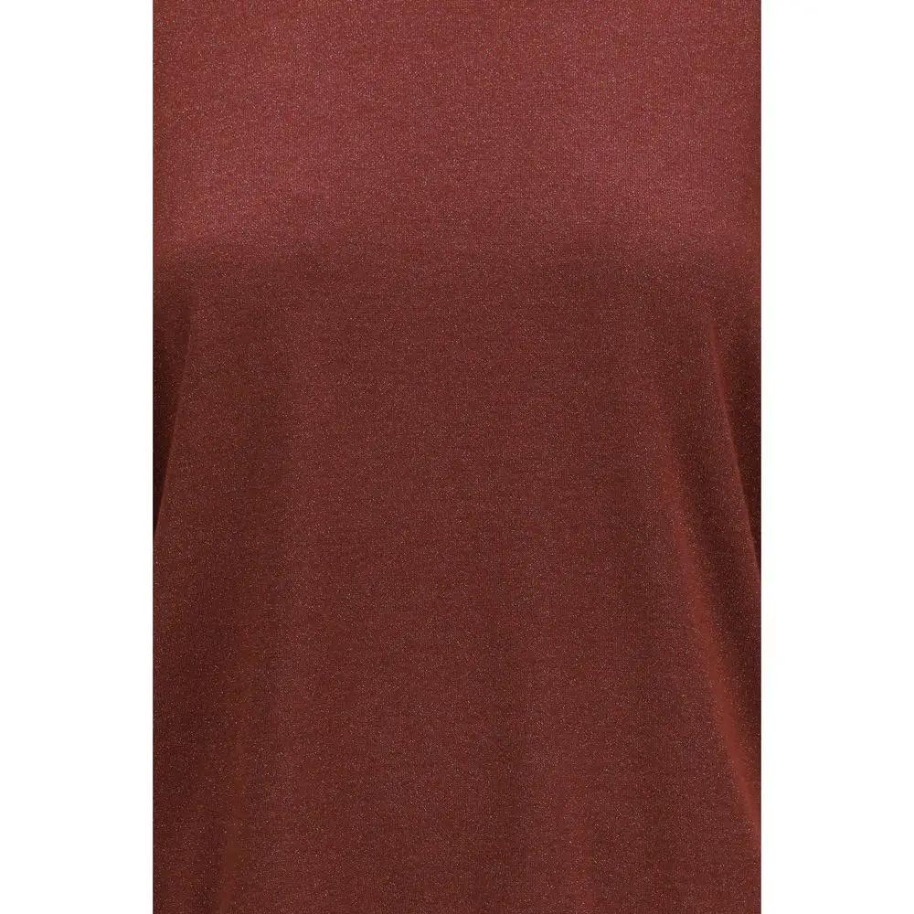 Sweat-shirt en cachemire bordeaux Brunello Cucinelli