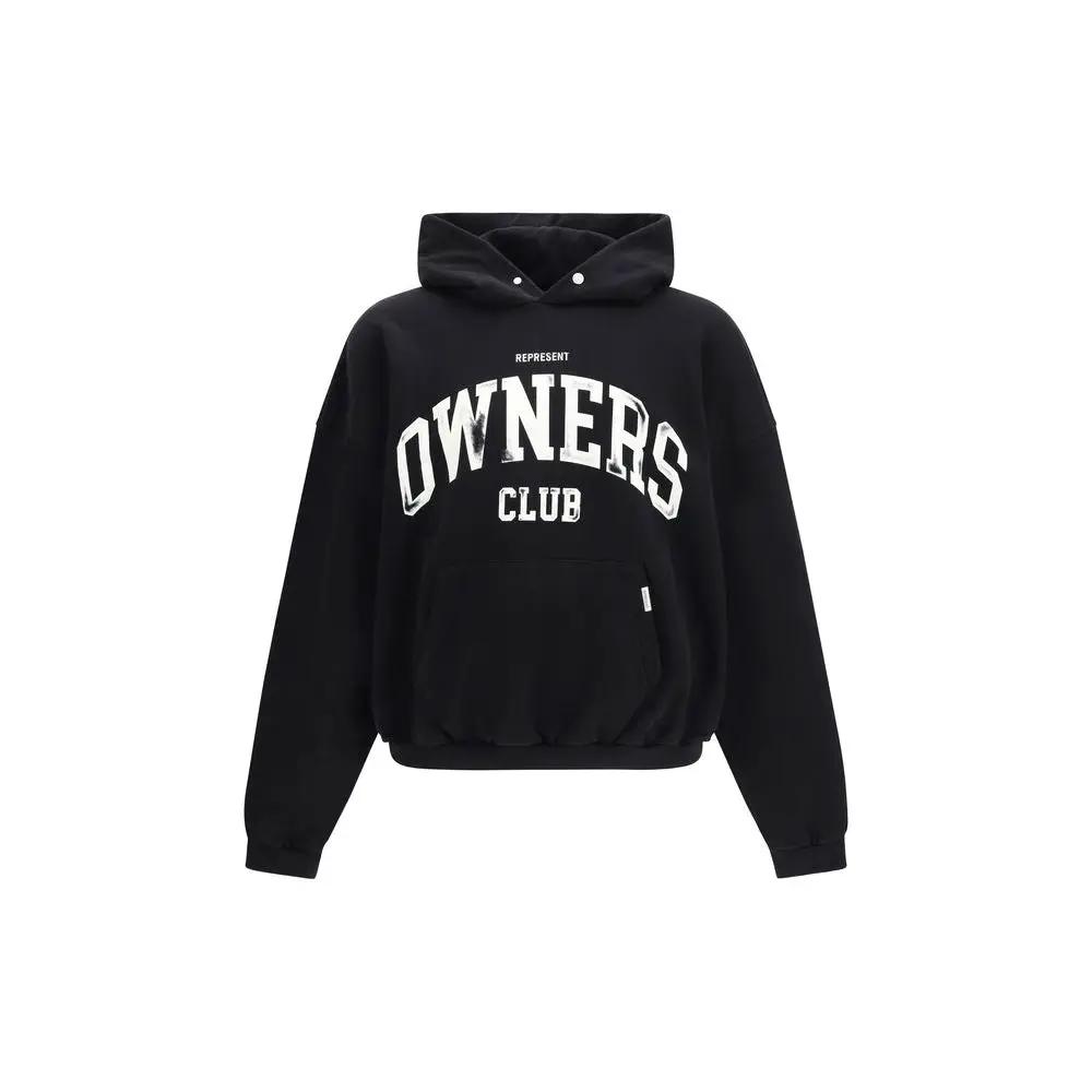 Represent Black Cotton Sweatshirt
