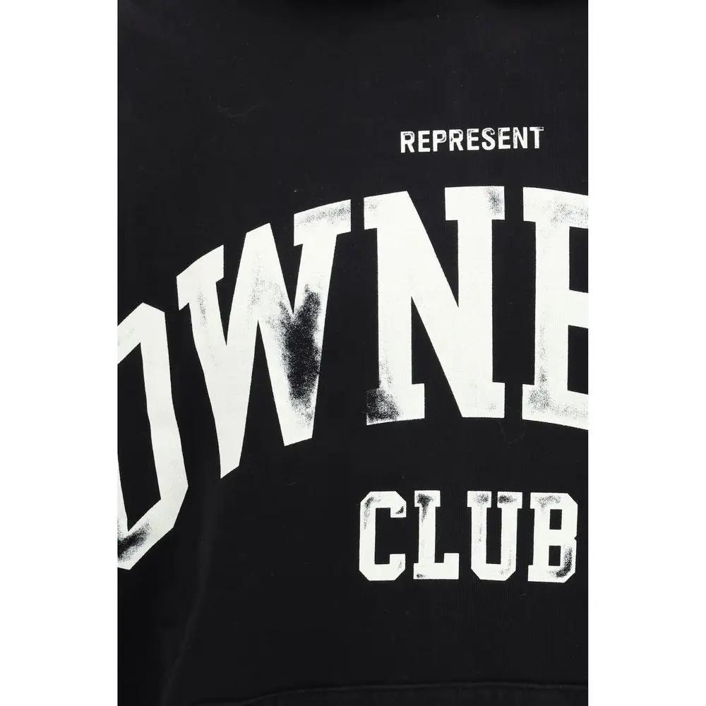 Represent Black Cotton Sweatshirt