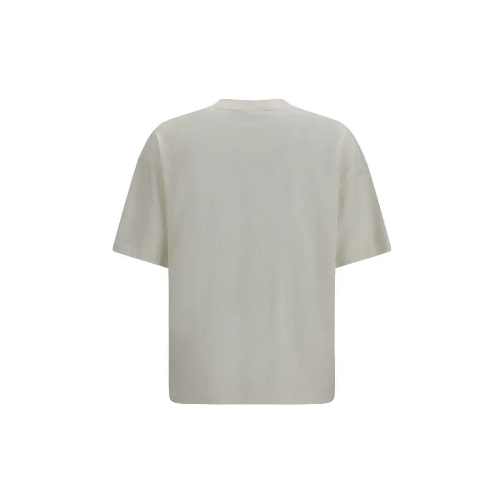 T-shirt en coton blanc Représente