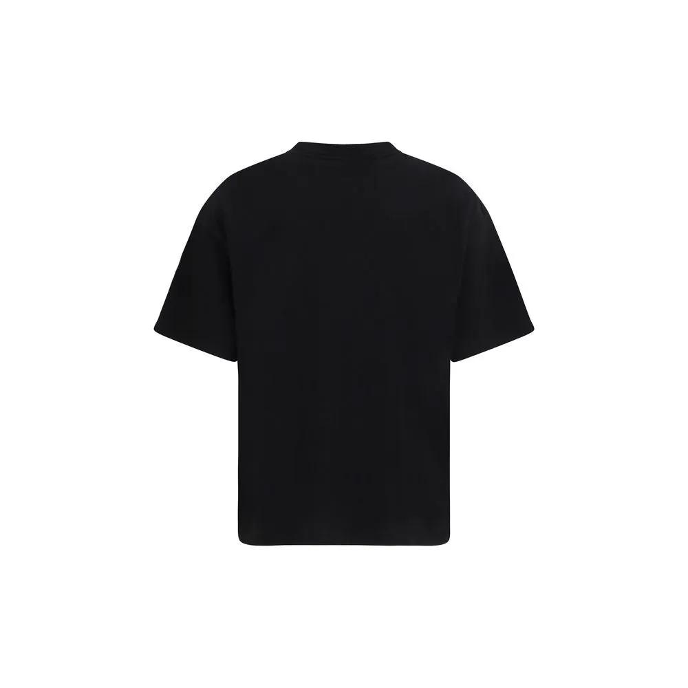 T-shirt en coton noir « Représente »