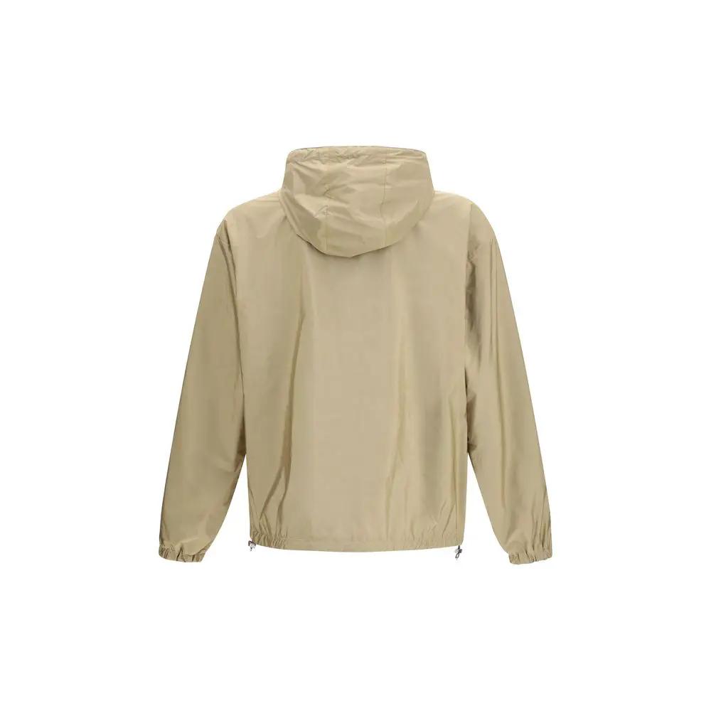 Prada Beige Recycled Polyamide Shell Jacket