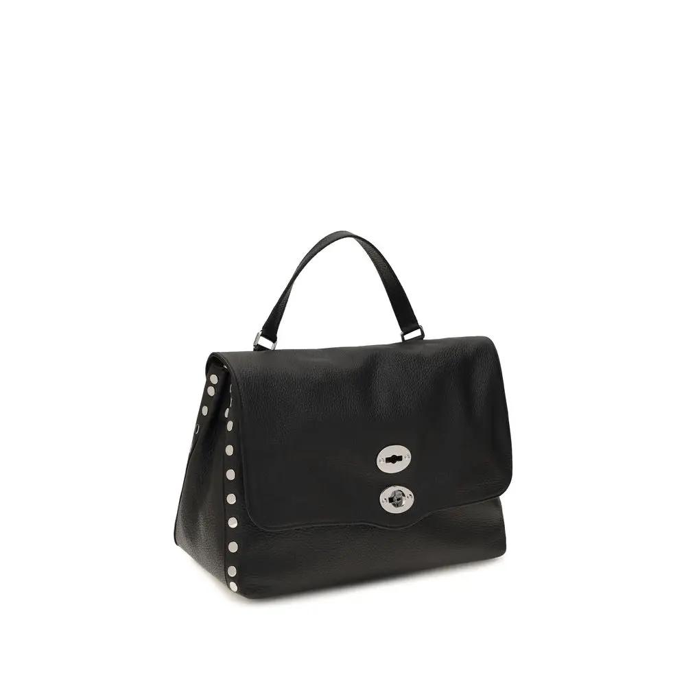 Zanellato Black Calf Leather Bos Taurus Handbag