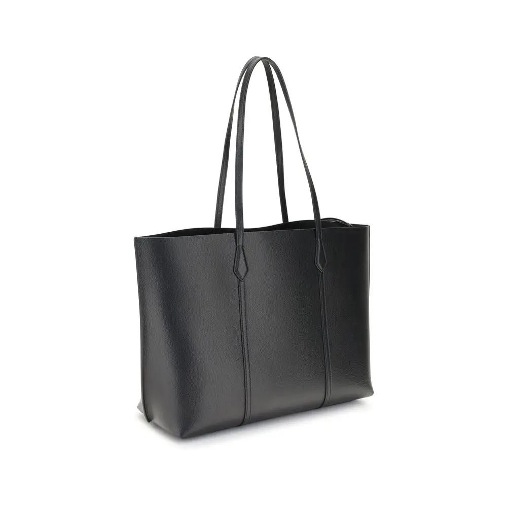 Sac à main Bos Taurus en cuir de veau noir de Tory Burch
