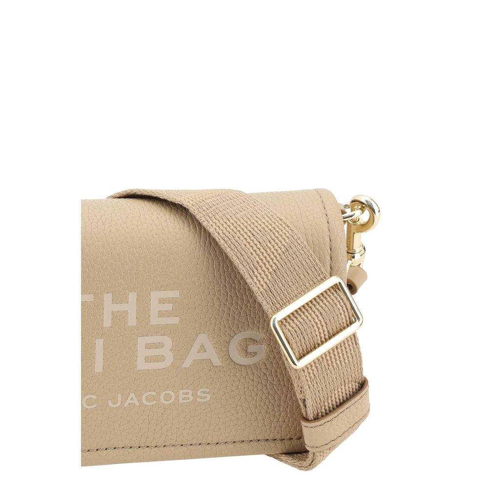 Sac bandoulière Bos Taurus en cuir de veau beige Marc Jacobs