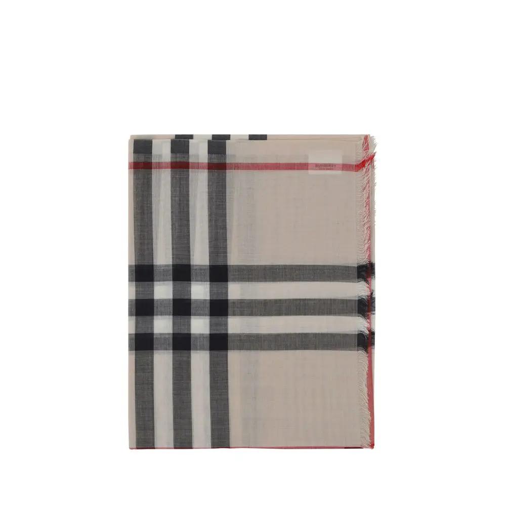 Écharpe en soie marron Burberry
