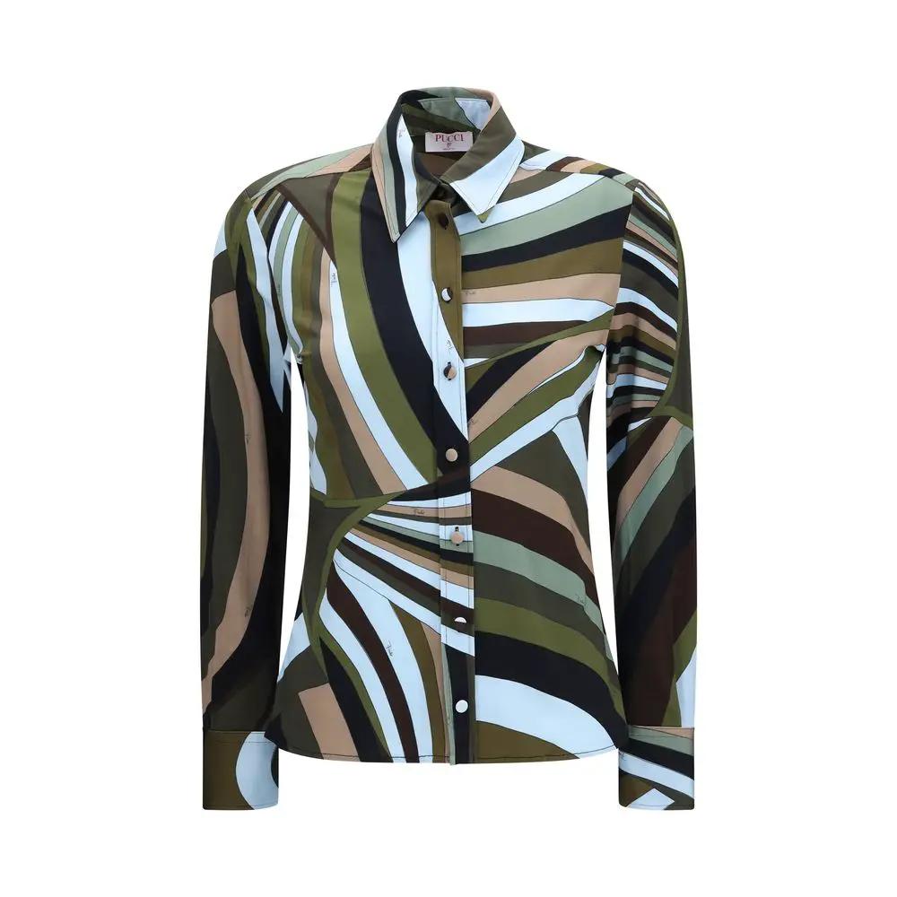 Chemise Emilio Pucci en Viscose Multicolore à Motifs