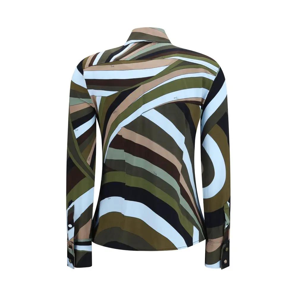 Chemise Emilio Pucci en Viscose Multicolore à Motifs