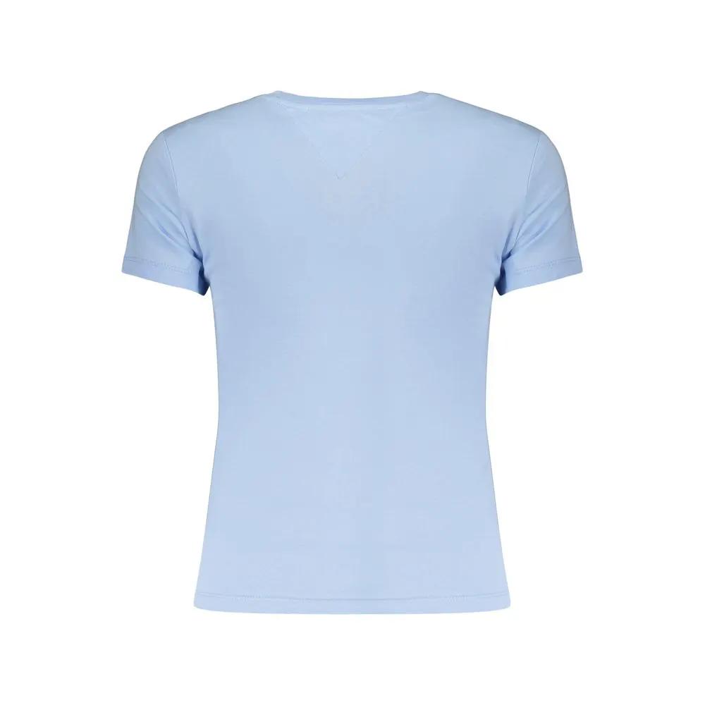 T-shirt Tommy Hilfiger Azzurro en coton pour femme