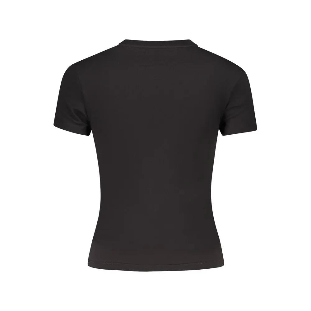 Tommy Hilfiger Black Cotton Women's T-Shirt