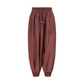 Zimmermann Bordeaux Silk Casual Pants