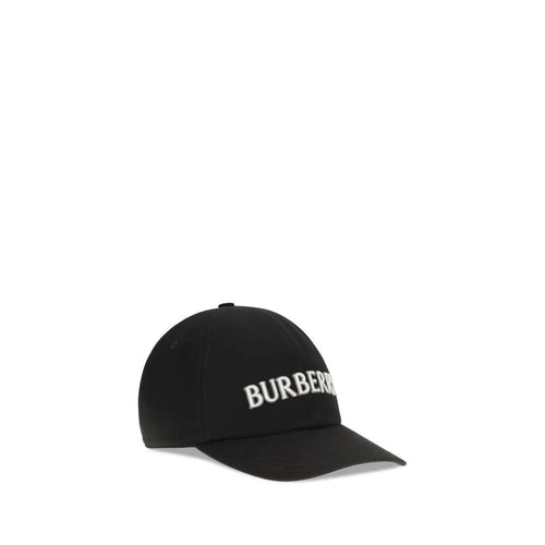 Casquette Burberry en coton noir (casquette de baseball)