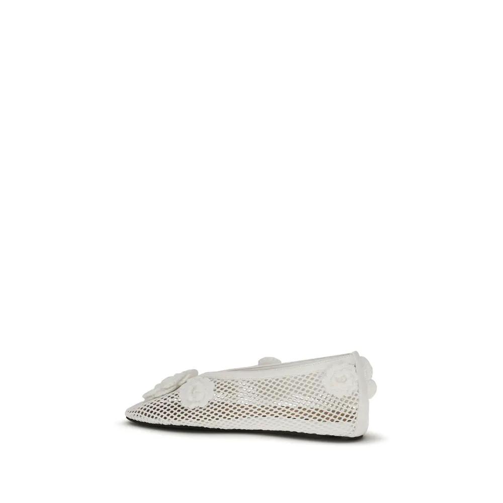 Ballerines blanches en polyéthylène Ganni