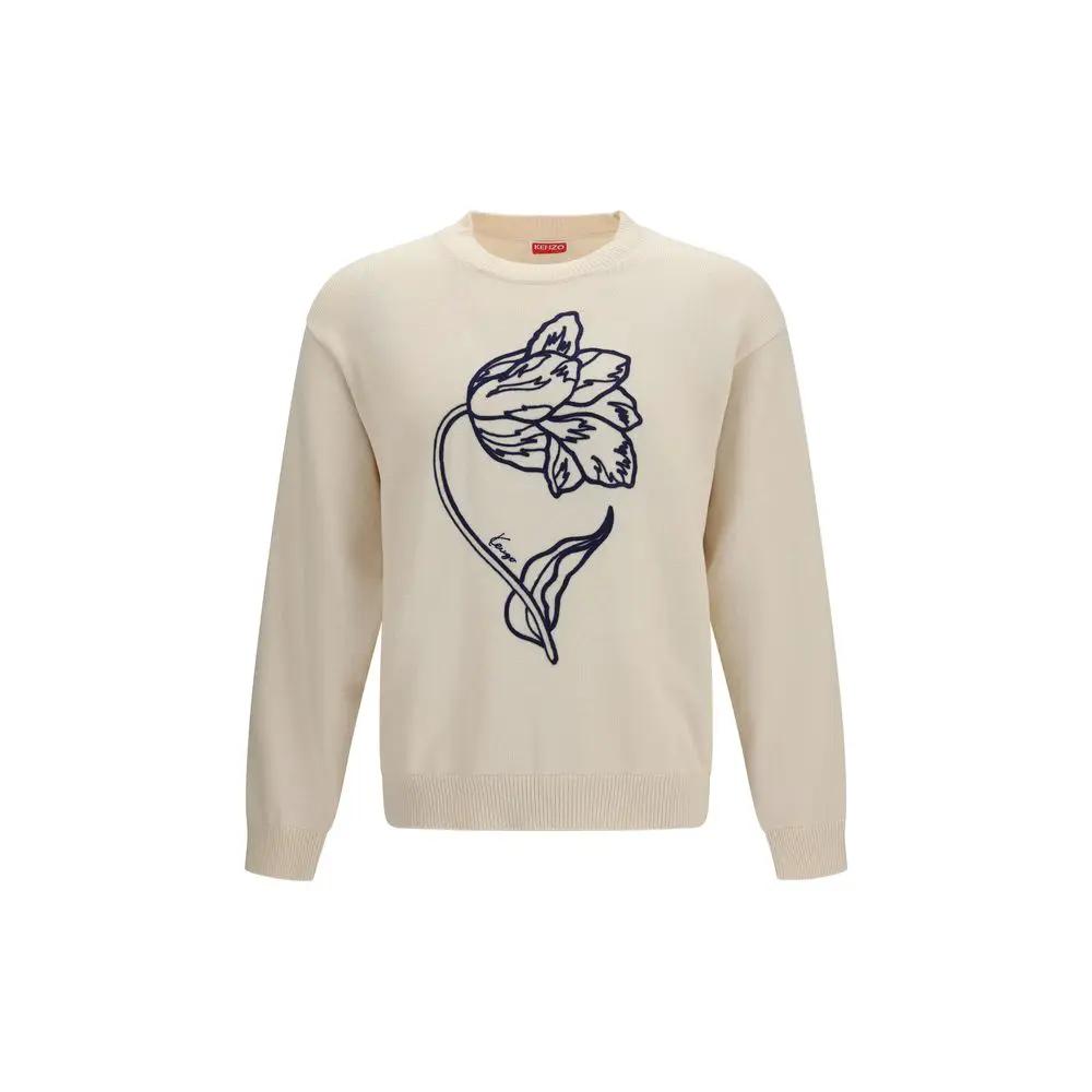 Sweat-shirt Kenzo en coton beige