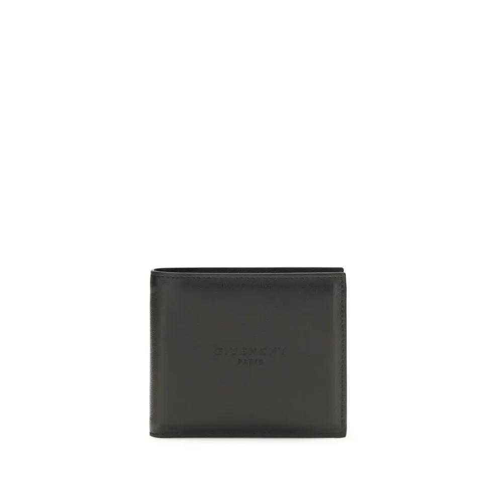 Portefeuille Givenchy Bos Taurus en cuir de veau noir