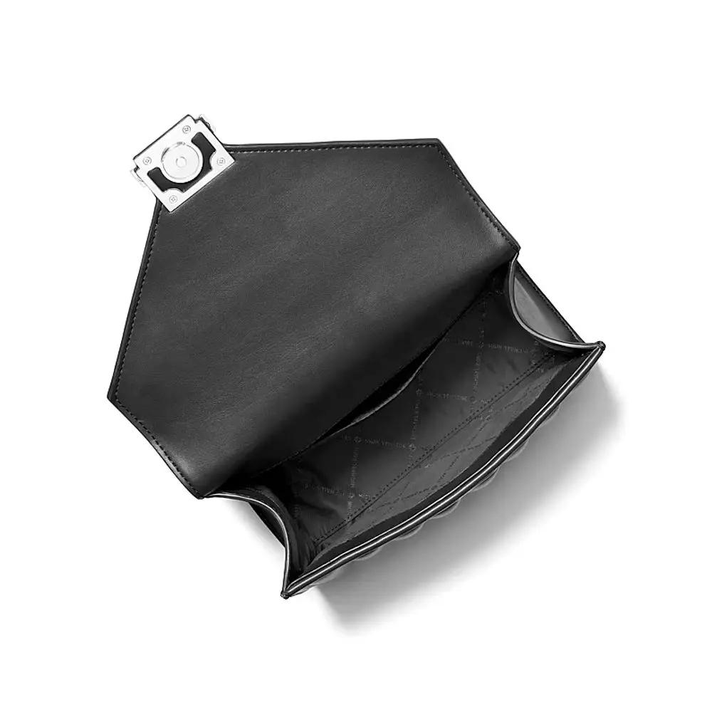 Sac à bandoulière en fausse fourrure noire Michael Kors
