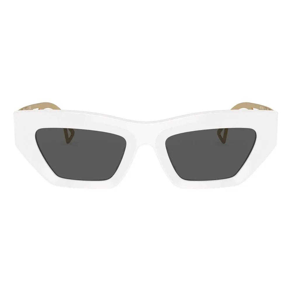 Versace White Acetate Sunglasses
