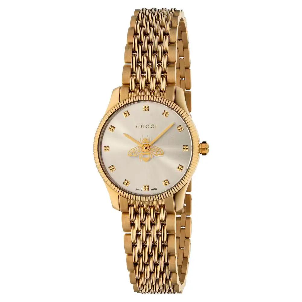 Gucci Gold Stainless Steel Dress Watch