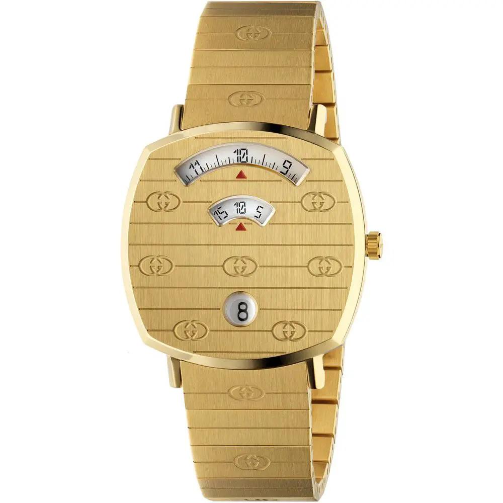 Montre habillée Gucci en acier inoxydable doré