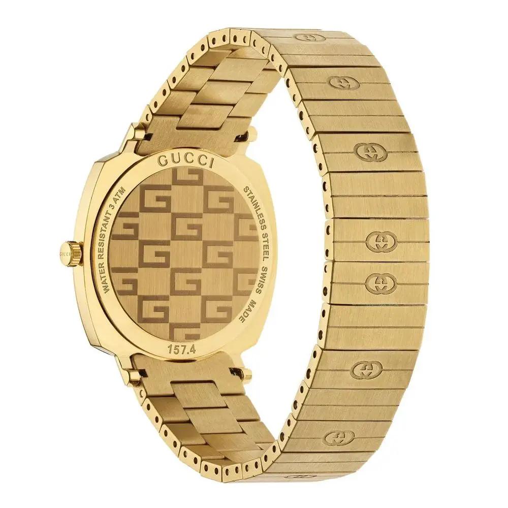 Montre habillée Gucci en acier inoxydable doré