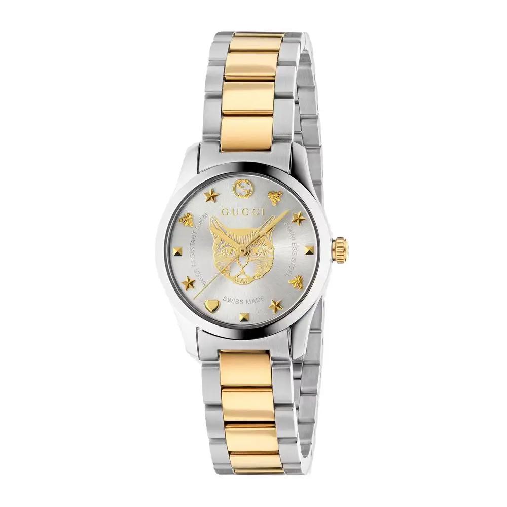 Montre habillée Gucci en acier inoxydable doré