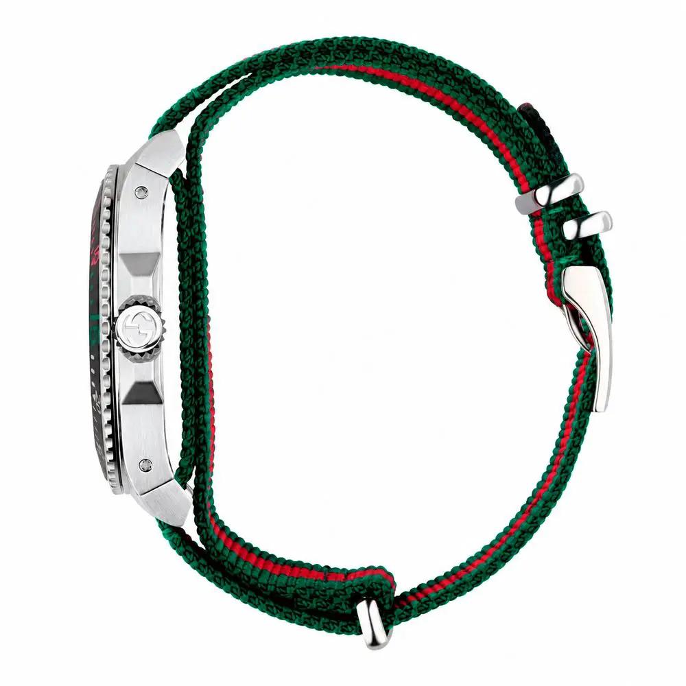 Montre sport Gucci en nylon multicolore