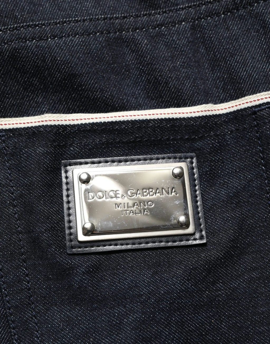 Dolce & Gabbana Black Cotton Mid Waist Classic Men Denim Jeans