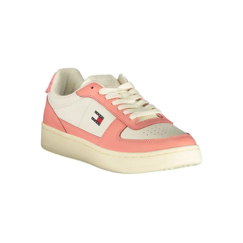Baskets de sport blanches en polyester Tommy Hilfiger
