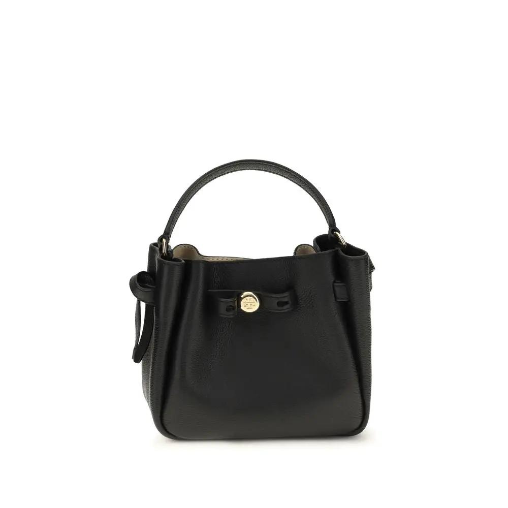 Sac bandoulière Bos Taurus en cuir de veau noir Tory Burch
