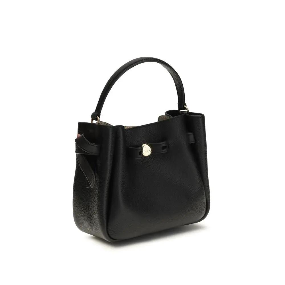 Sac bandoulière Bos Taurus en cuir de veau noir Tory Burch