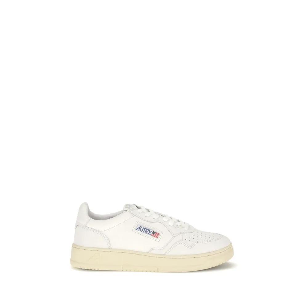 Baskets basses Autry Bos Taurus en cuir de veau blanc