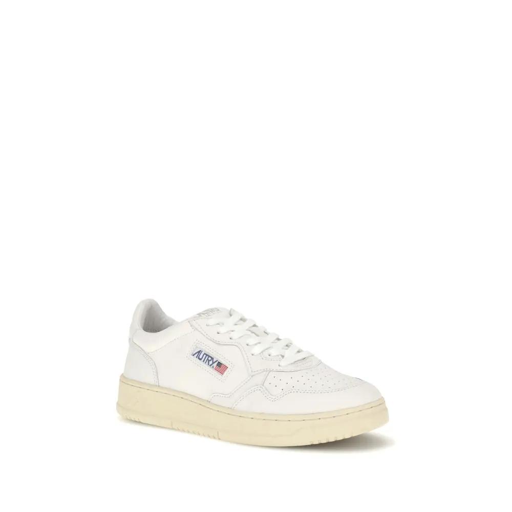 Baskets basses Autry Bos Taurus en cuir de veau blanc