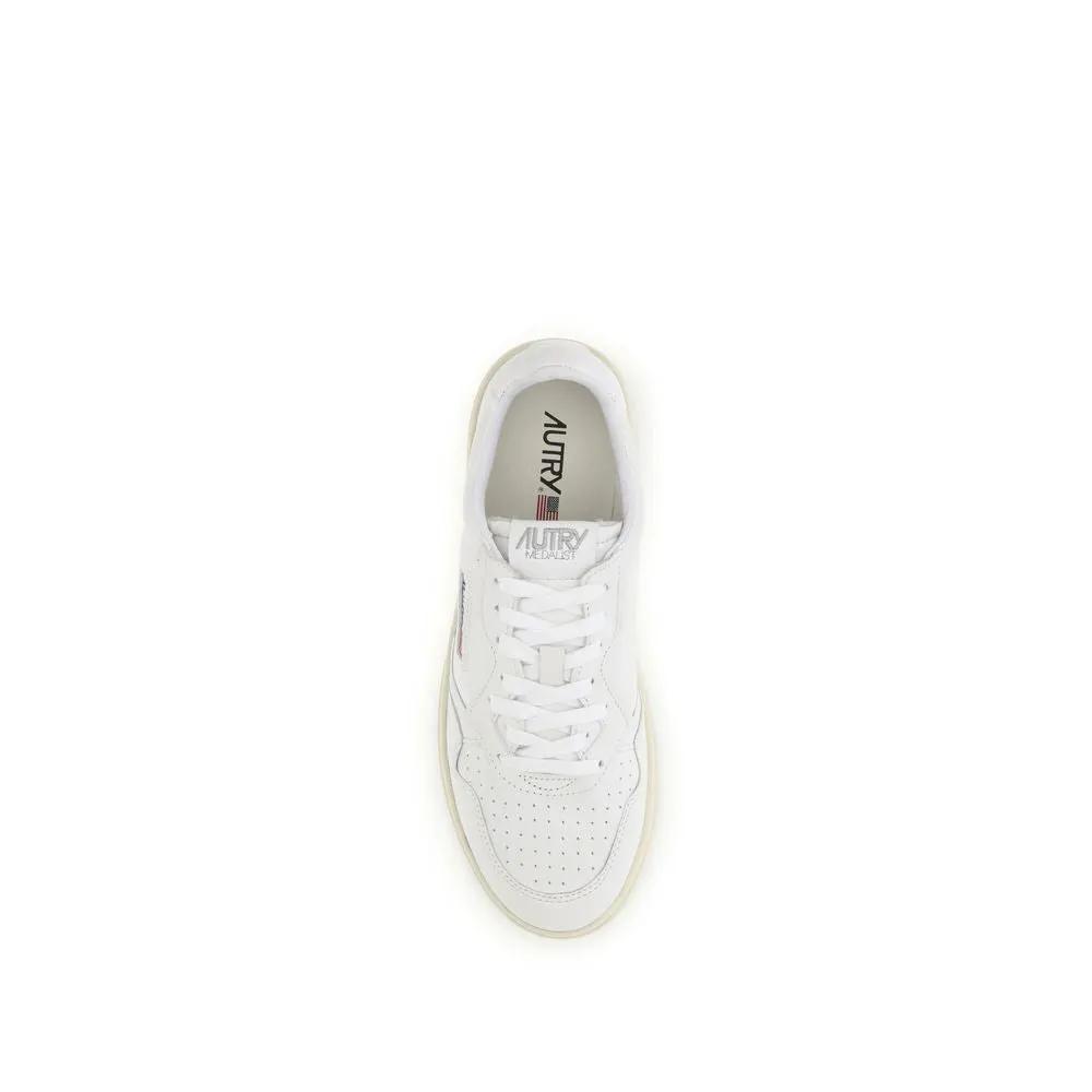 Baskets basses Autry Bos Taurus en cuir de veau blanc