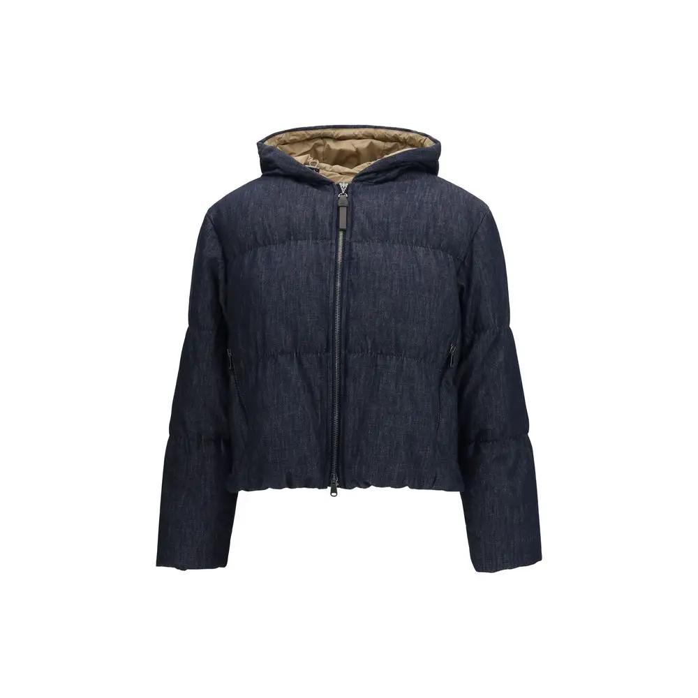 Veste Brunello Cucinelli en coton bleu