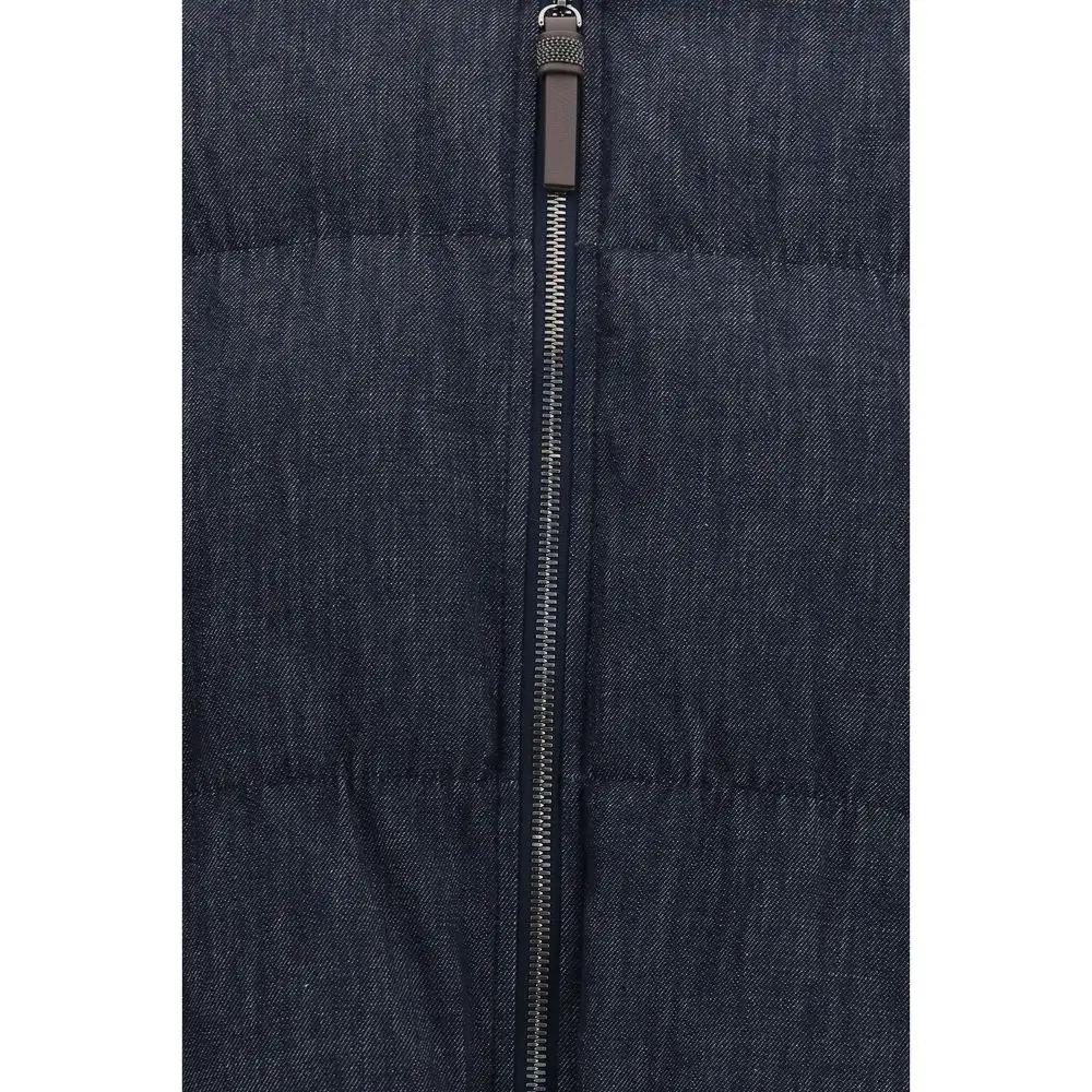 Veste Brunello Cucinelli en coton bleu