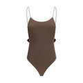 Jacquemus Brown Polyamide One-Piece Swimsuit