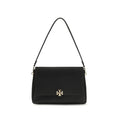 Tory Burch Black Calf Leather Bos Taurus Shoulder Bag