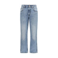 Brunello Cucinelli Blue Cotton Straight-Leg Jeans