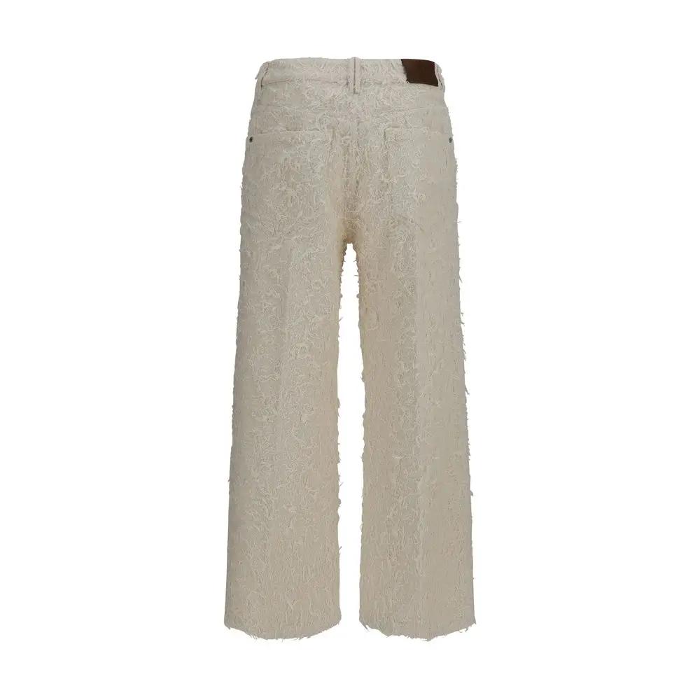 Brunello Cucinelli Beige Cotton Cropped Pants