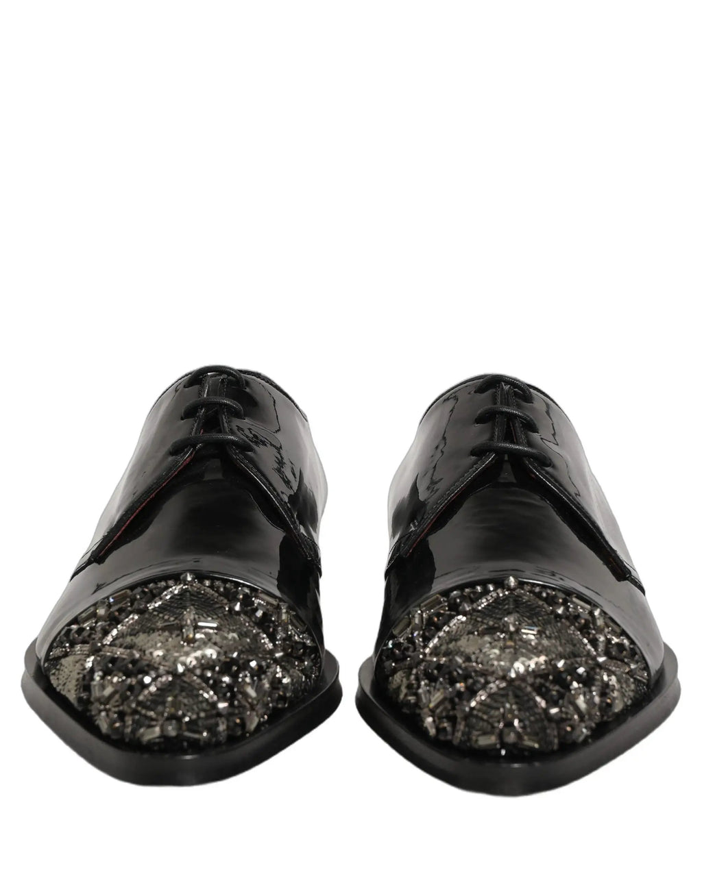 Chaussures Richelieu de cérémonie pour homme Dolce & Gabbana noires ornées
