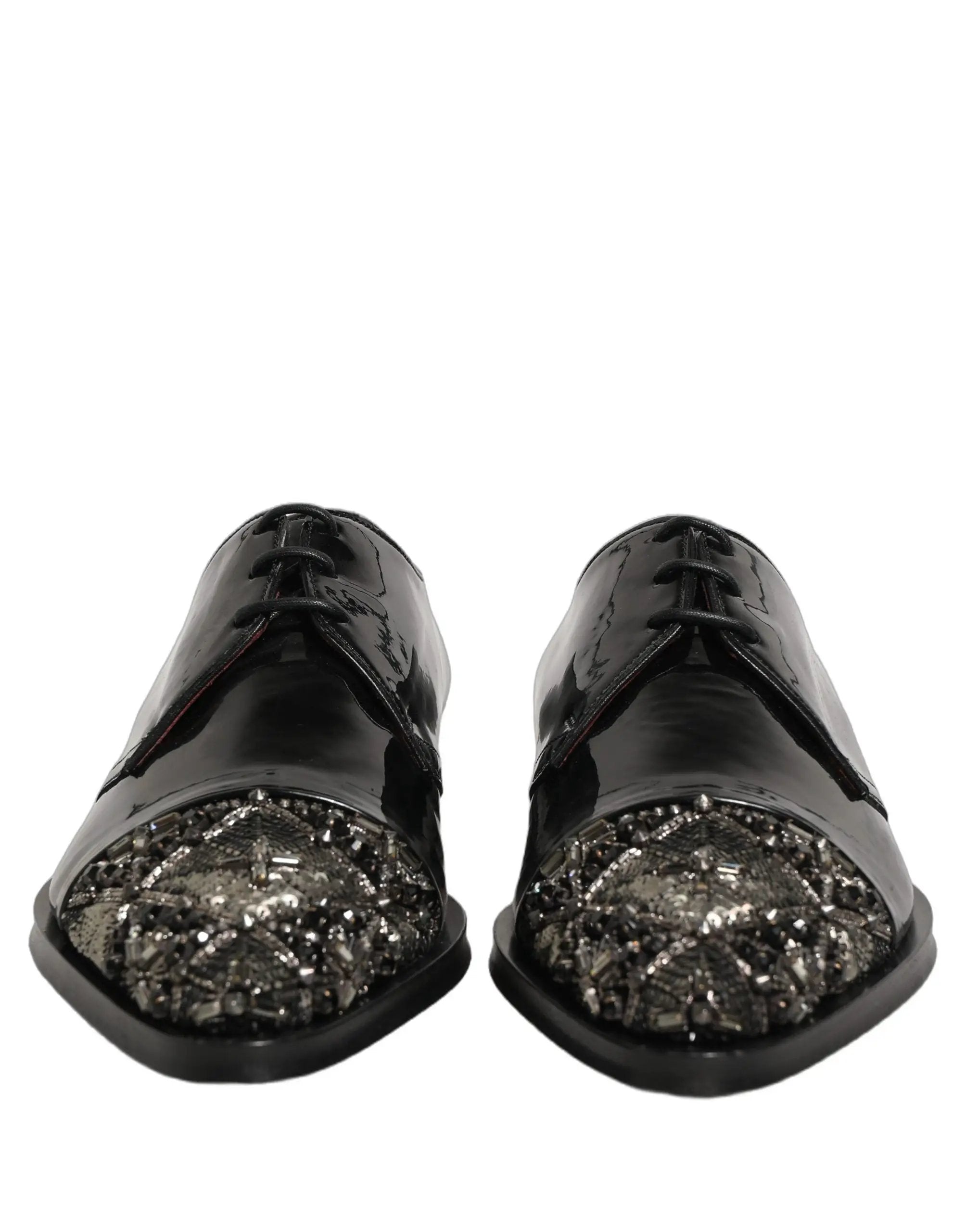 Chaussures Richelieu de cérémonie pour homme Dolce & Gabbana noires ornées